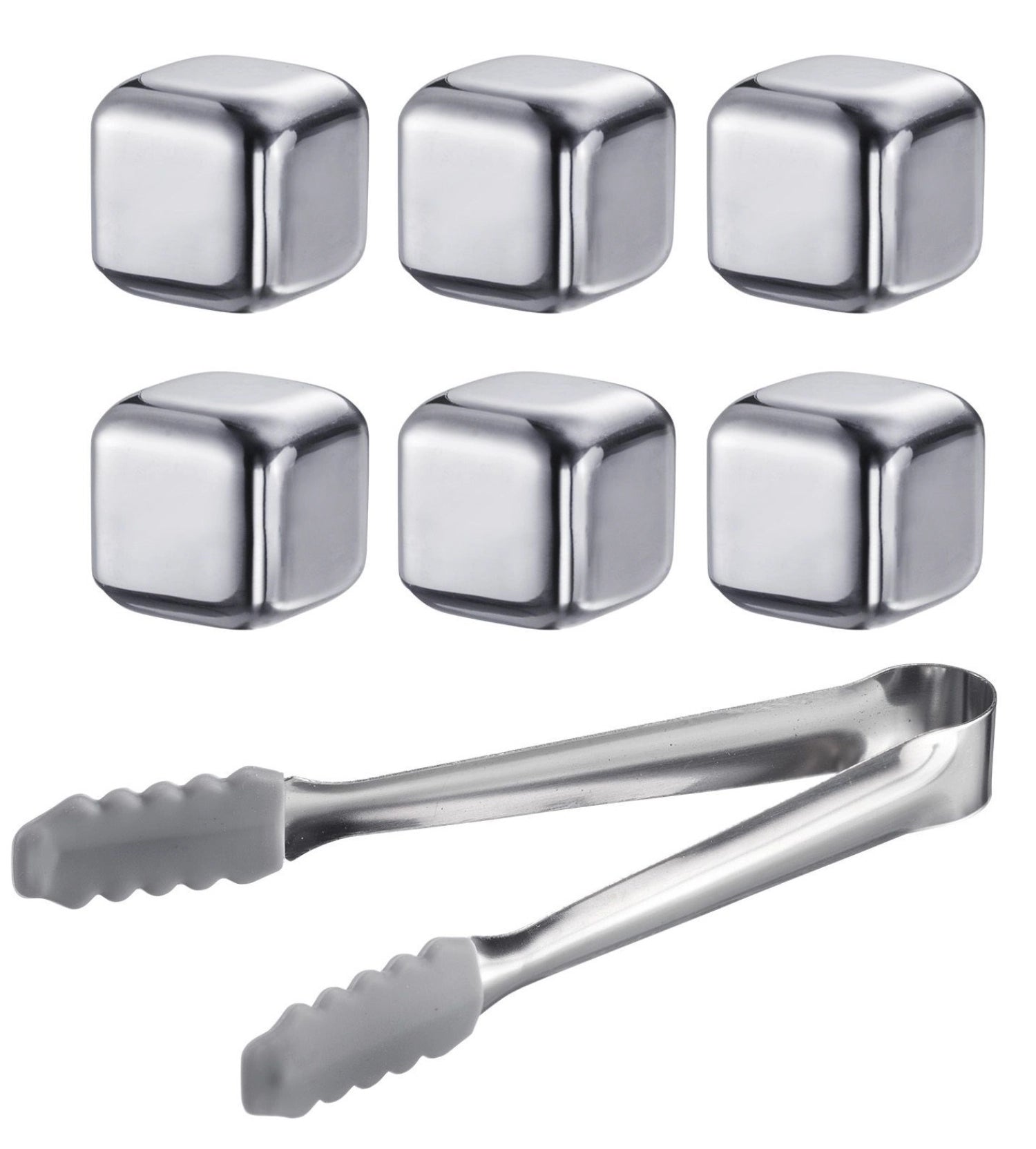 7-piece set of ice cubes with tongs Cosmo