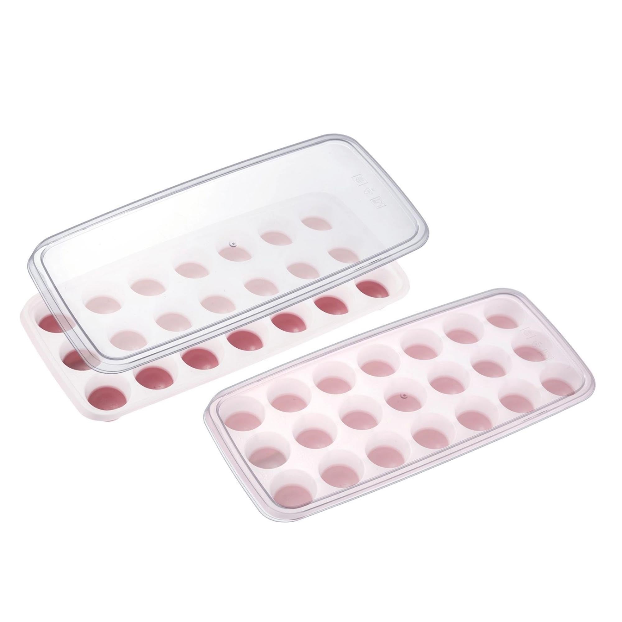2er Set Eiswürfelbereiter mit Deckel Stella in Rot präsentiert im Onlineshop von KAQTU Design AG. Eiswürfelform ist von Westmark