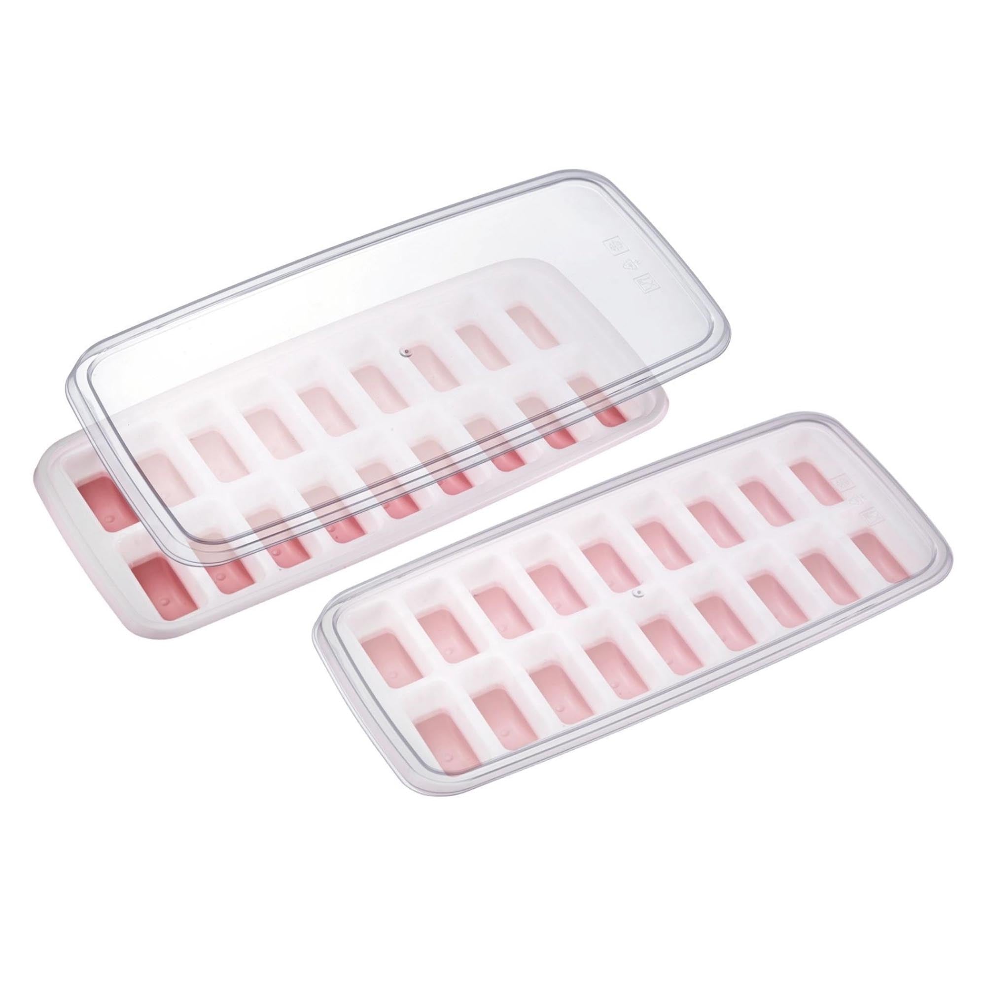 2er Set Eiswürfelbereiter mit Deckel Luna in Rot präsentiert im Onlineshop von KAQTU Design AG. Eiswürfelform ist von Westmark