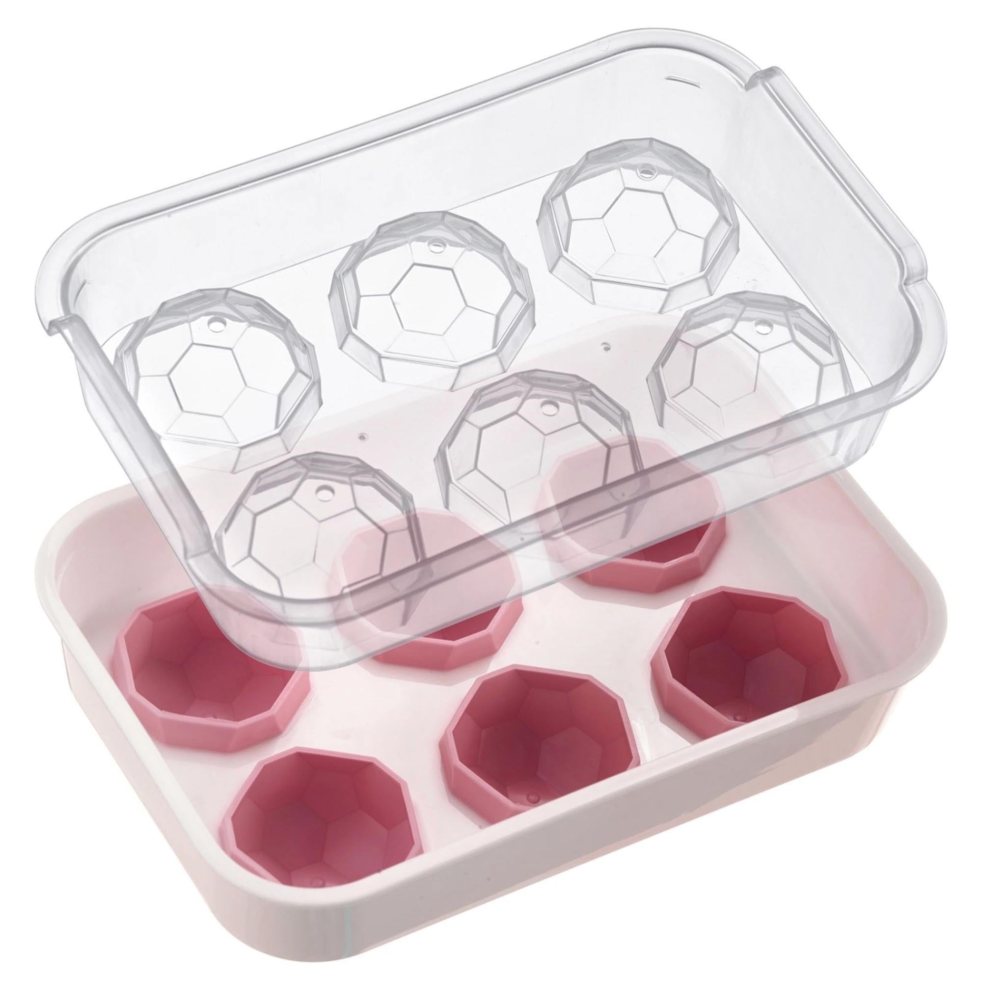 Eiswürfelbereiter mit Deckel Crystal in Rot präsentiert im Onlineshop von KAQTU Design AG. Eiswürfelform ist von Westmark