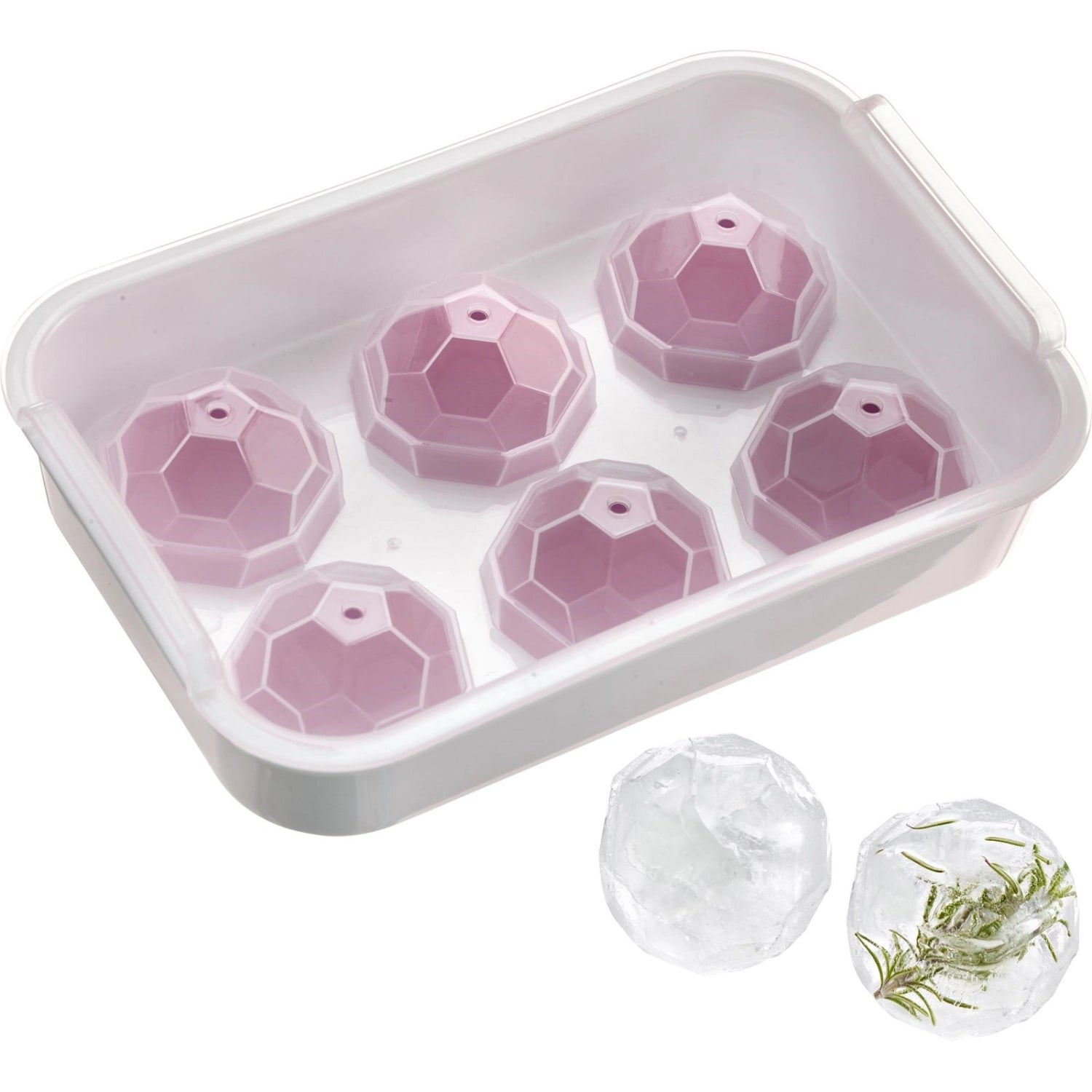 Ice cube maker with lid Crystal