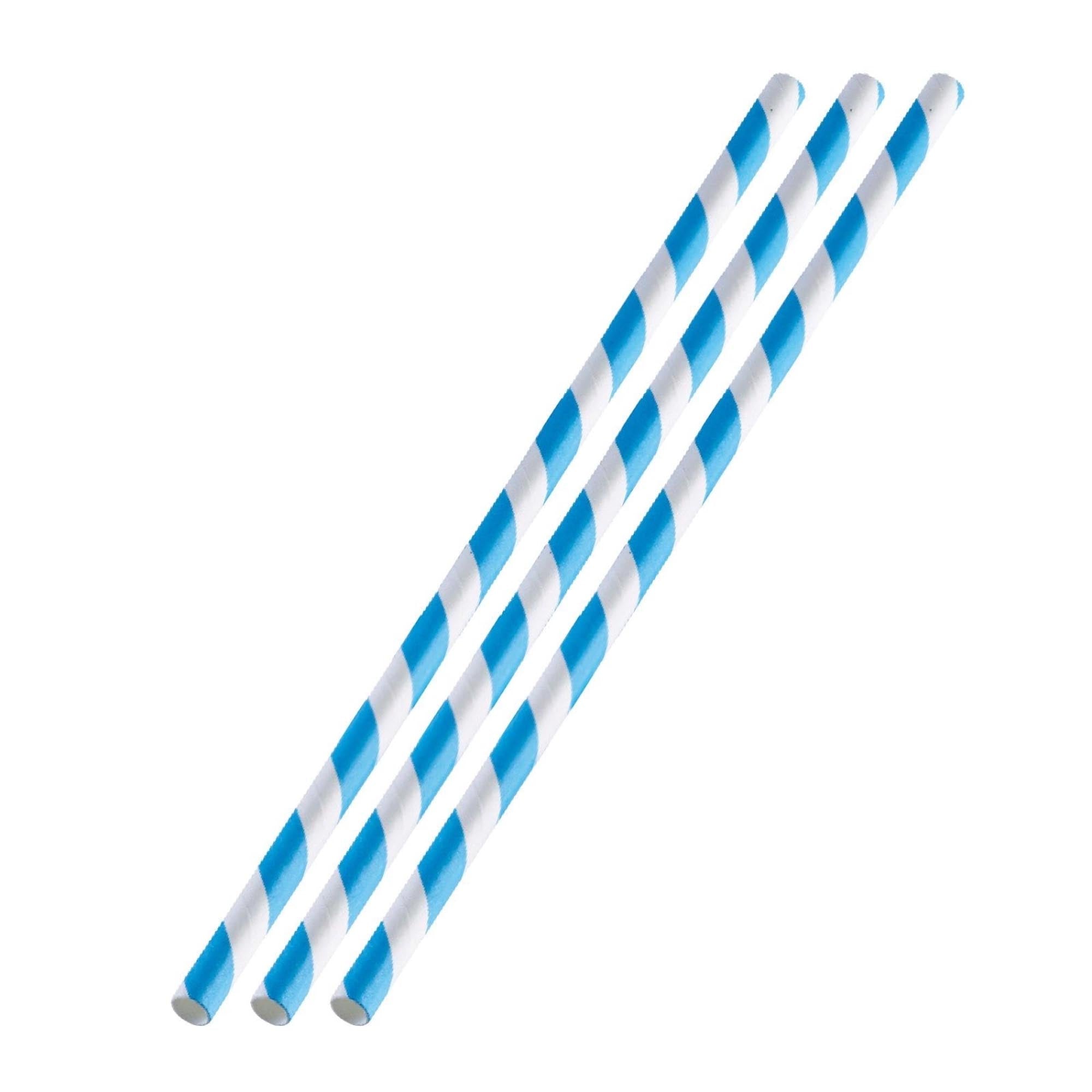 50 Papier-Trinkhalme, blau-weiß, 19,7cm, 50 sb in Blau präsentiert im Onlineshop von KAQTU Design AG. Barzubehör ist von Westmark
