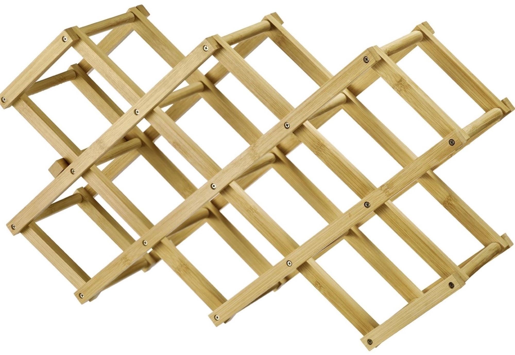 Weinregal Bene, faltbar in Braun präsentiert im Onlineshop von KAQTU Design AG. Weinregal ist von Westmark