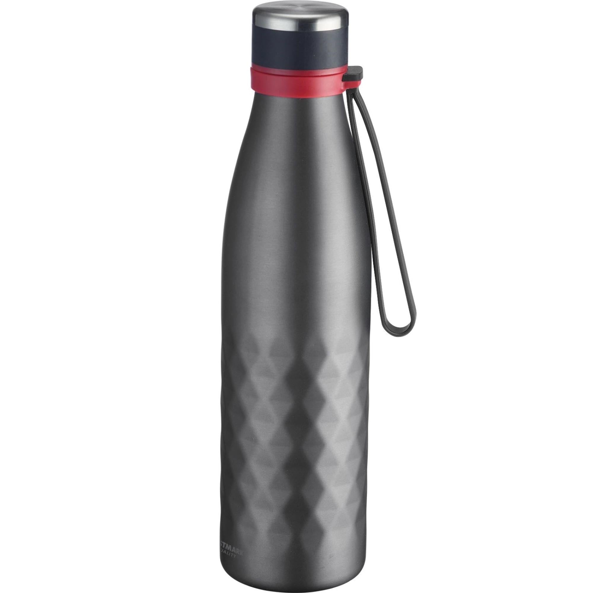 Isolierflasche Viva, 0,70 l, anthrazit, sb in Silber präsentiert im Onlineshop von KAQTU Design AG. Trinkflasche ist von Westmark