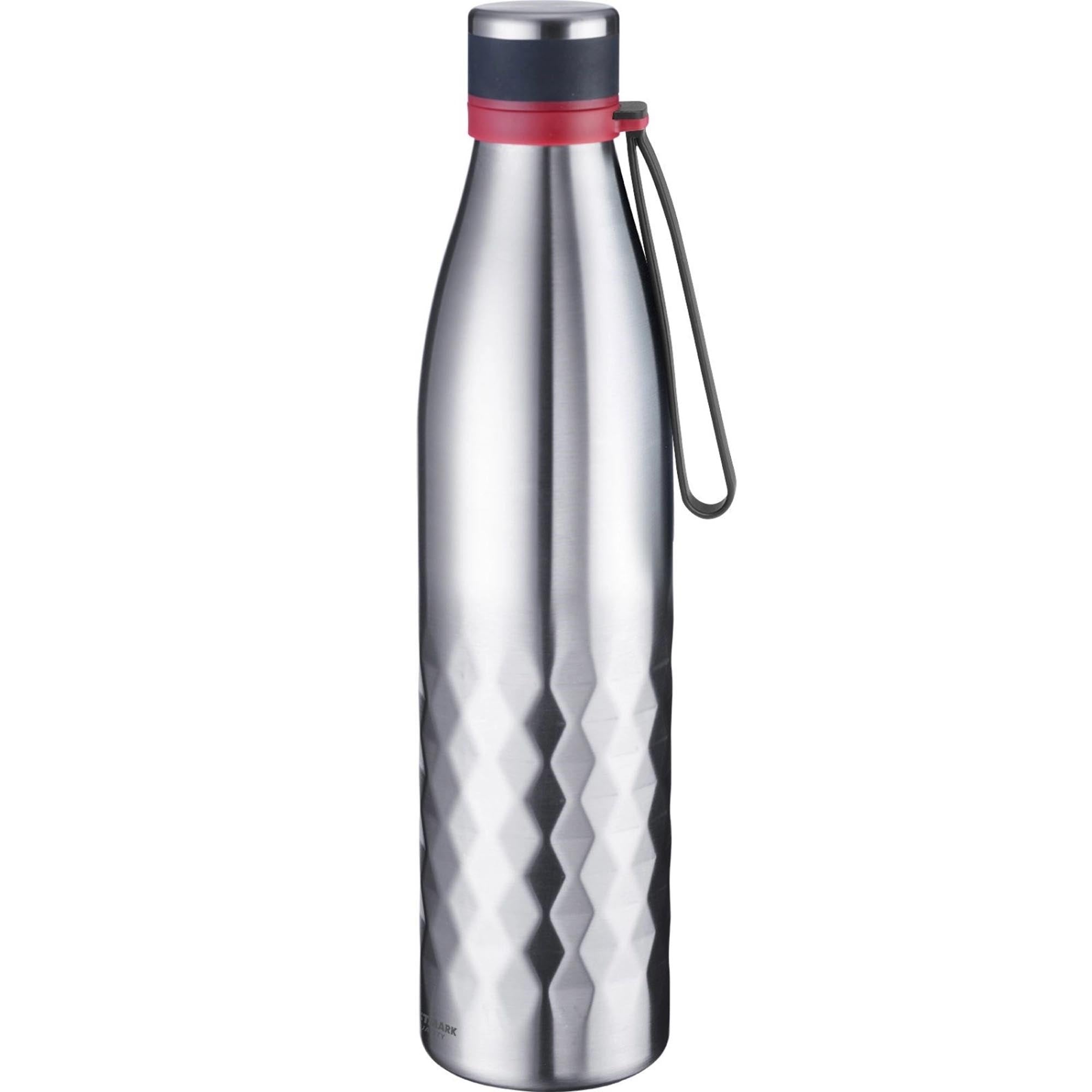 Isolierflasche Viva, 1 l, silber, sb in Silber präsentiert im Onlineshop von KAQTU Design AG. Trinkflasche ist von Westmark
