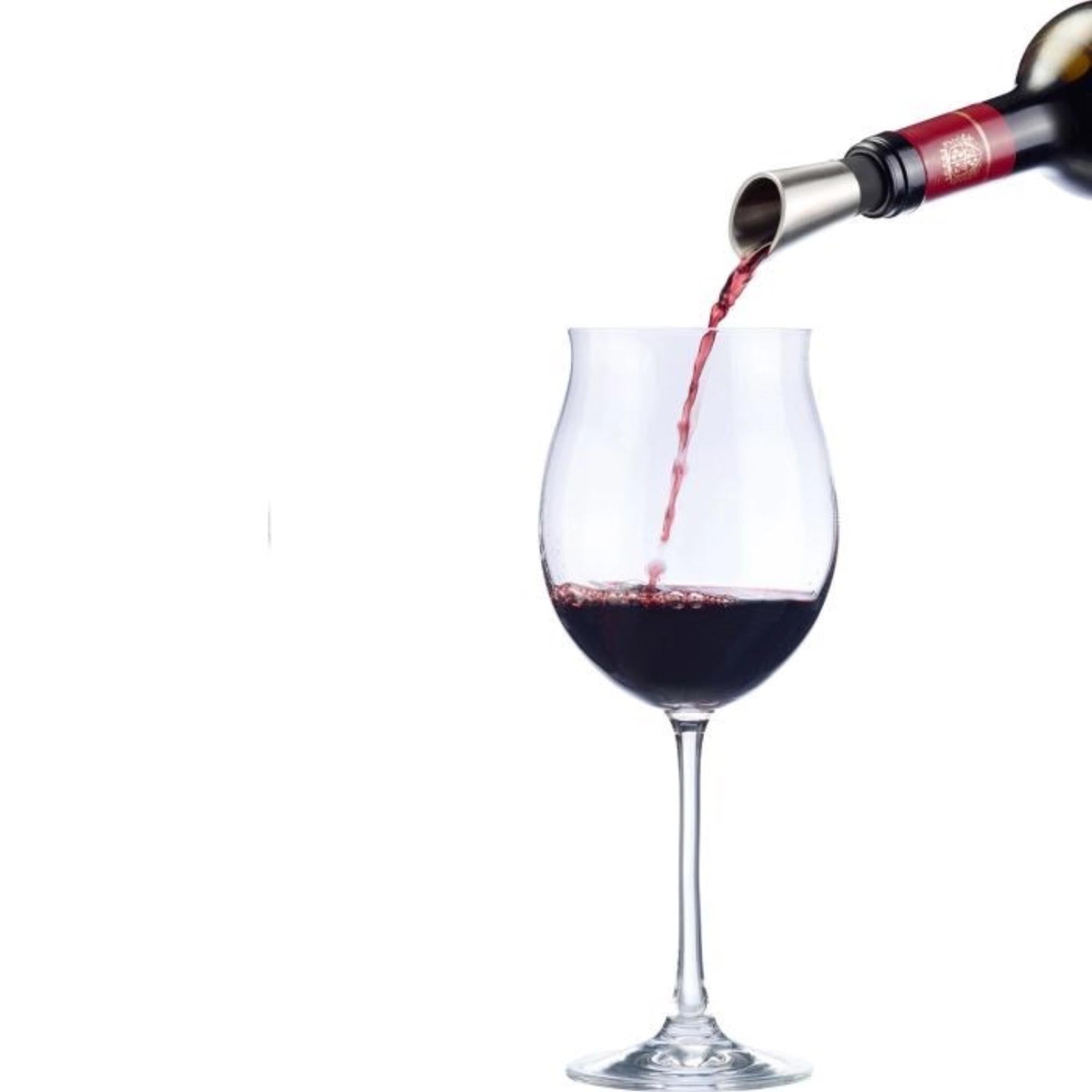Der Weinausgießer Lino von Westmark, Monopol Edition, sorgt für stilvolles, tropffreies Einschenken und bewahrt das Aroma des Weins.