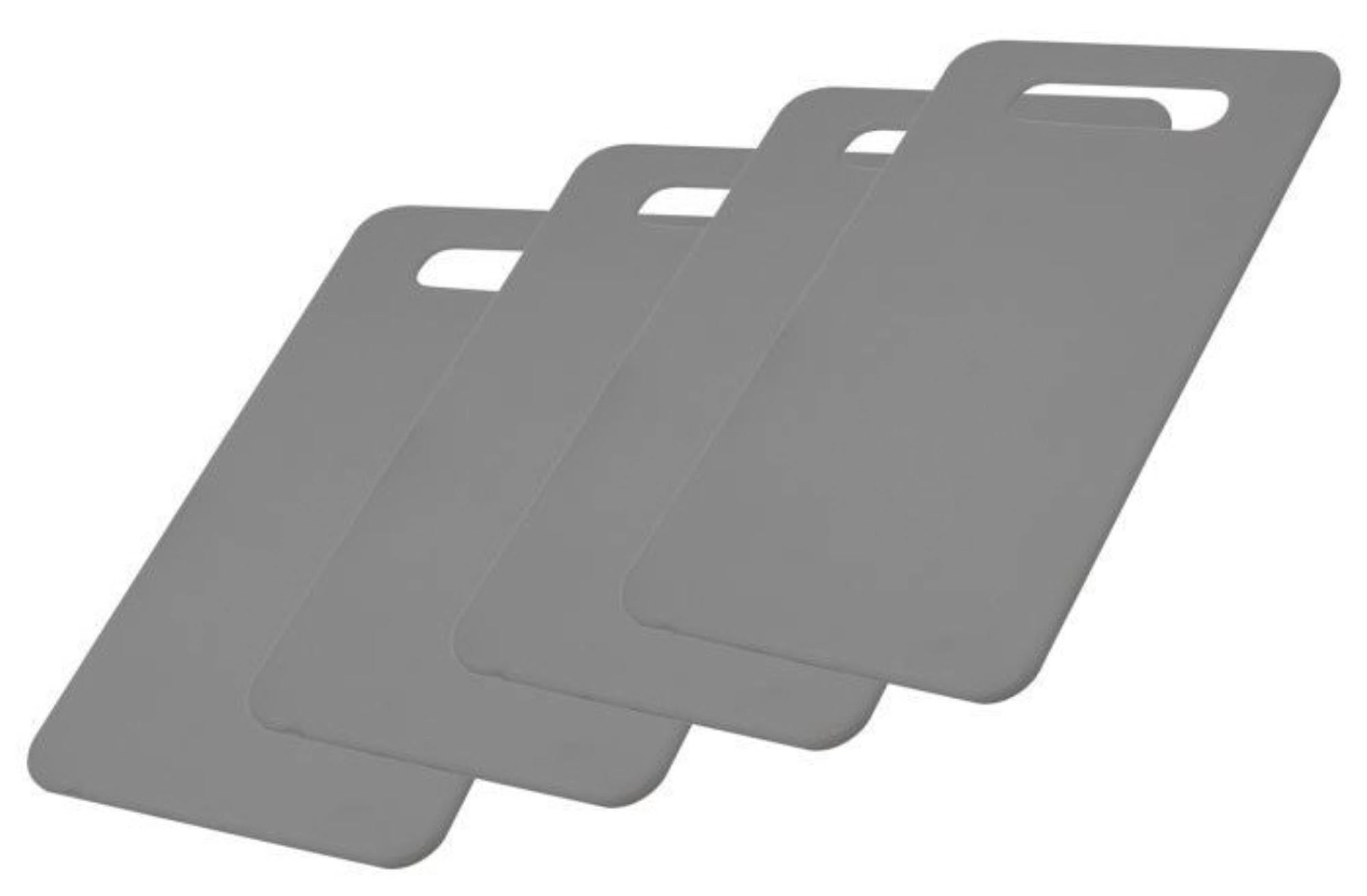 4 Frühstücksbrettchen, 25x15cm in Silber präsentiert im Onlineshop von KAQTU Design AG. Tablett ist von Westmark