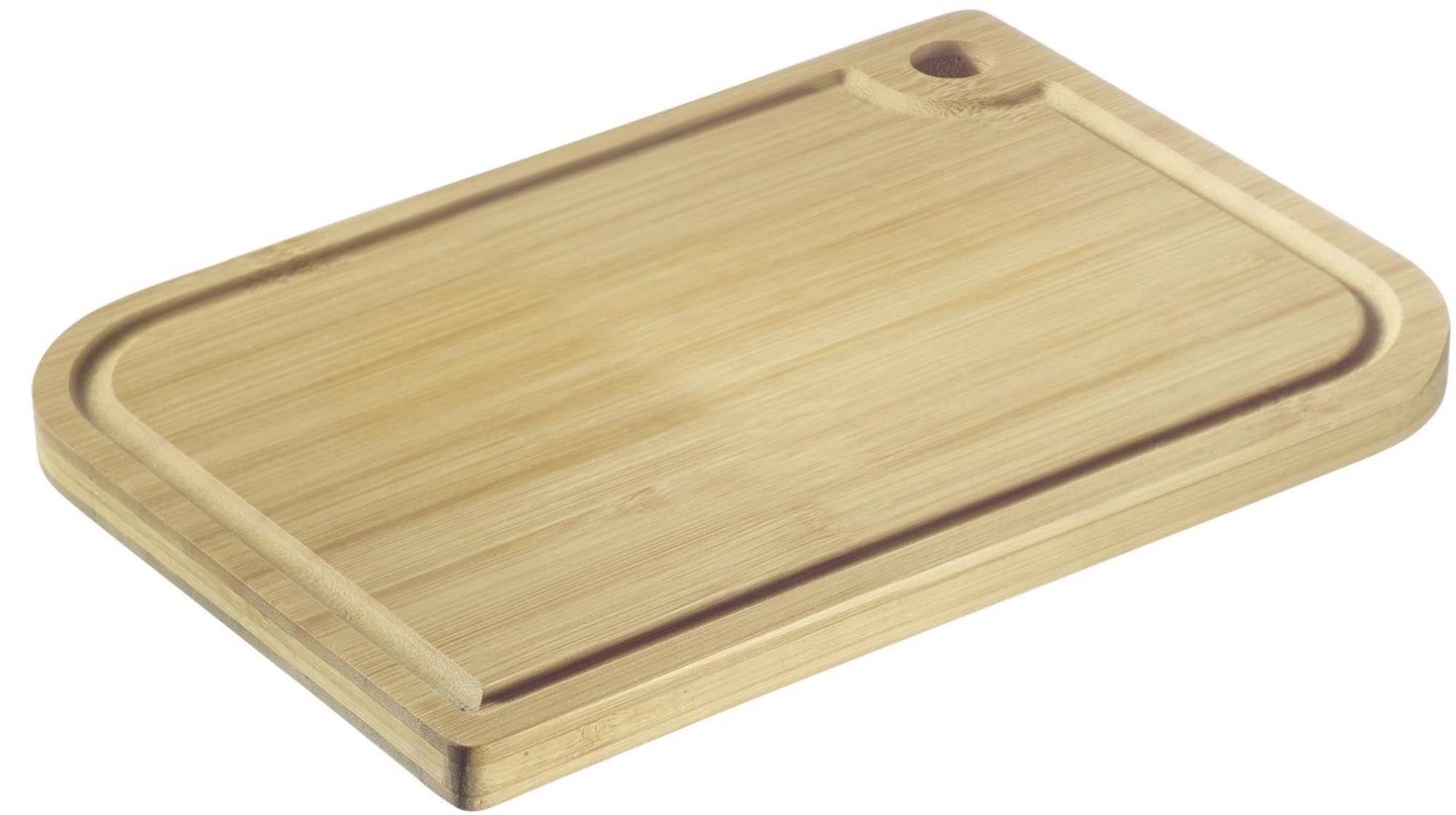 Schneidebrett mit Saftrille, klein, 28x15cm in Braun präsentiert im Onlineshop von KAQTU Design AG. Schneidbrett ist von Westmark