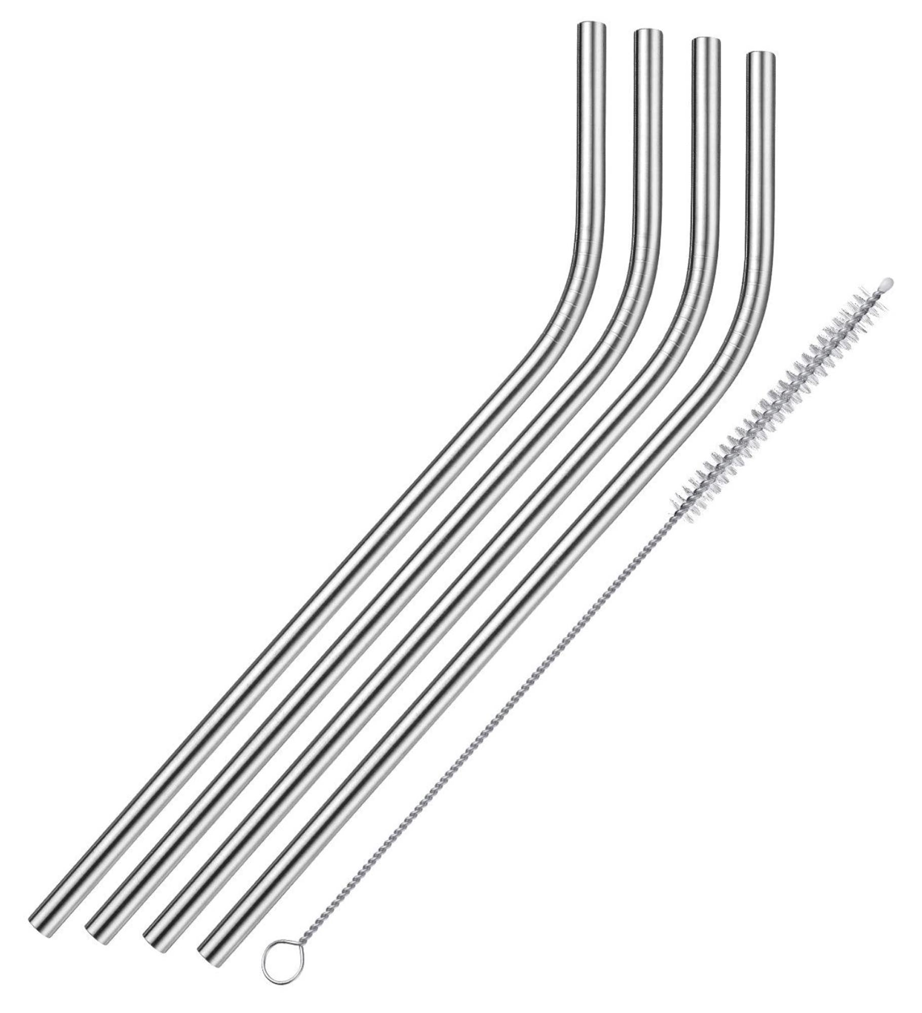 4 Trinkhalme Edel. Knick geb. u. Reinigungsb., in Silber präsentiert im Onlineshop von KAQTU Design AG. Barzubehör ist von Westmark