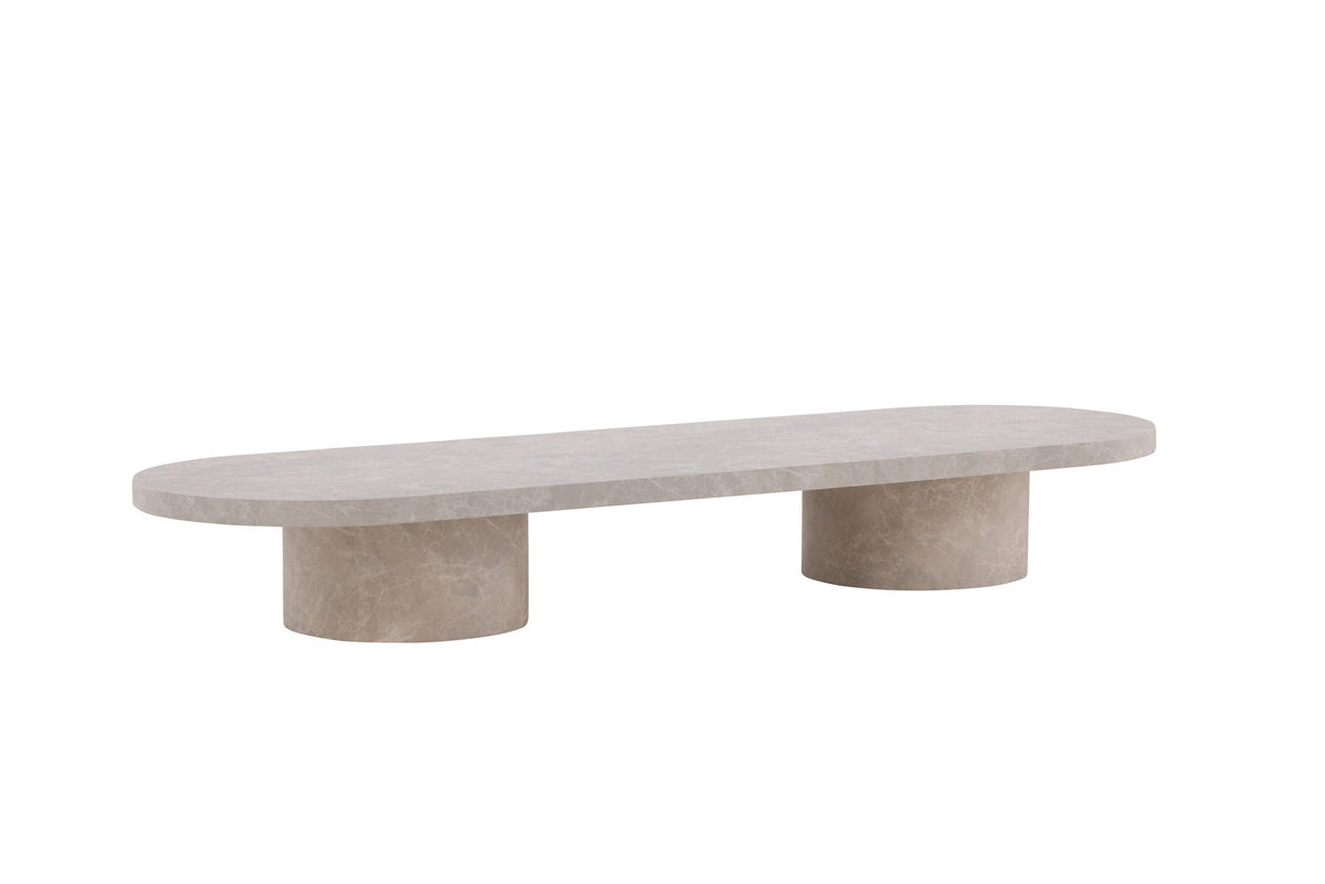 Narvik Sofatisch in Marmoroptik präsentiert im Onlineshop von KAQTU Design AG. Beistelltisch ist von Venture Home