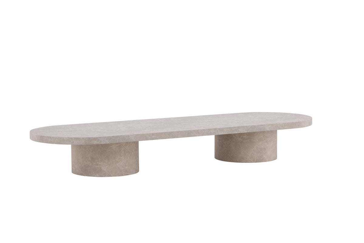 Narvik Sofatisch in Marmoroptik präsentiert im Onlineshop von KAQTU Design AG. Beistelltisch ist von Venture Home