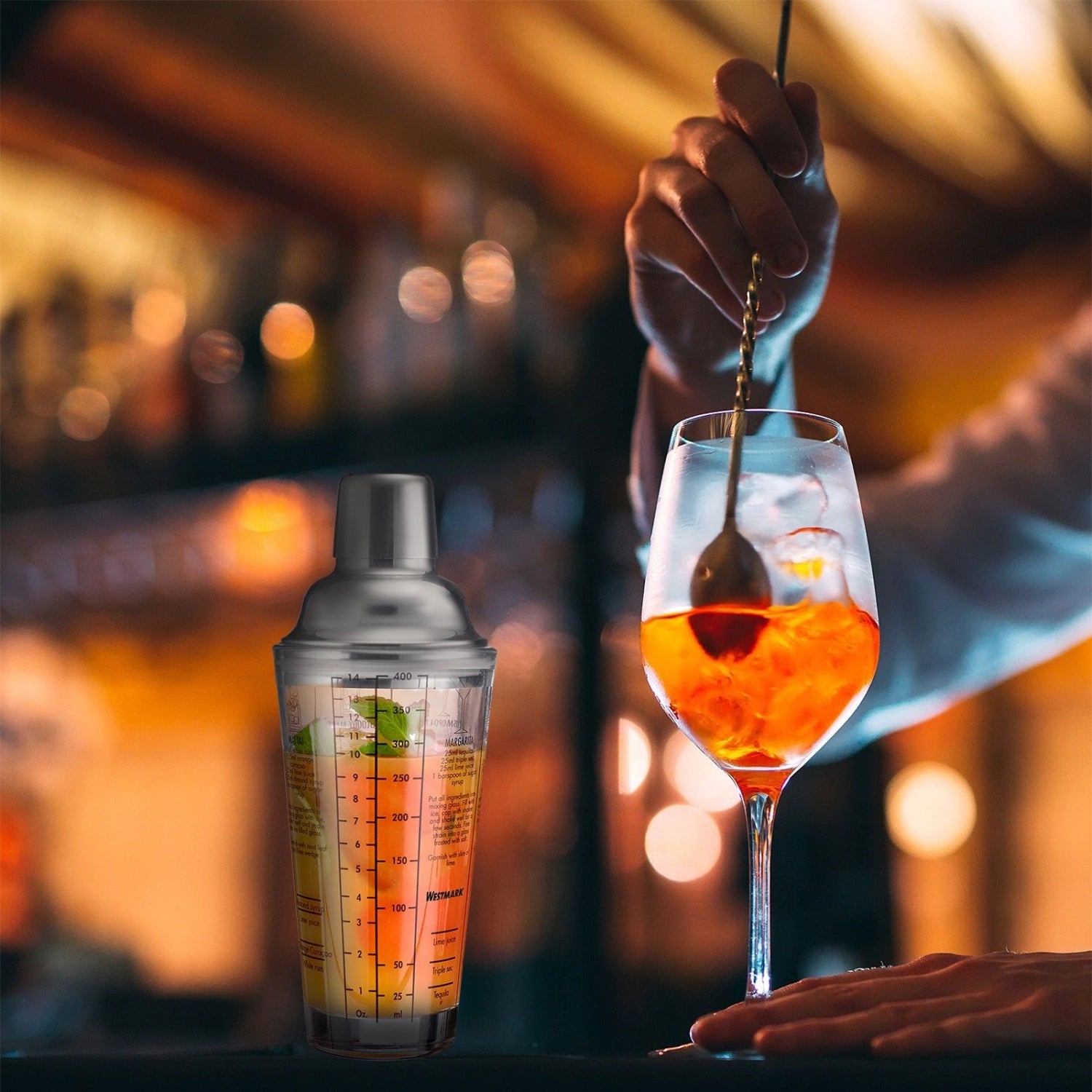 Cocktail Shaker Sam, vetro, 400 ml