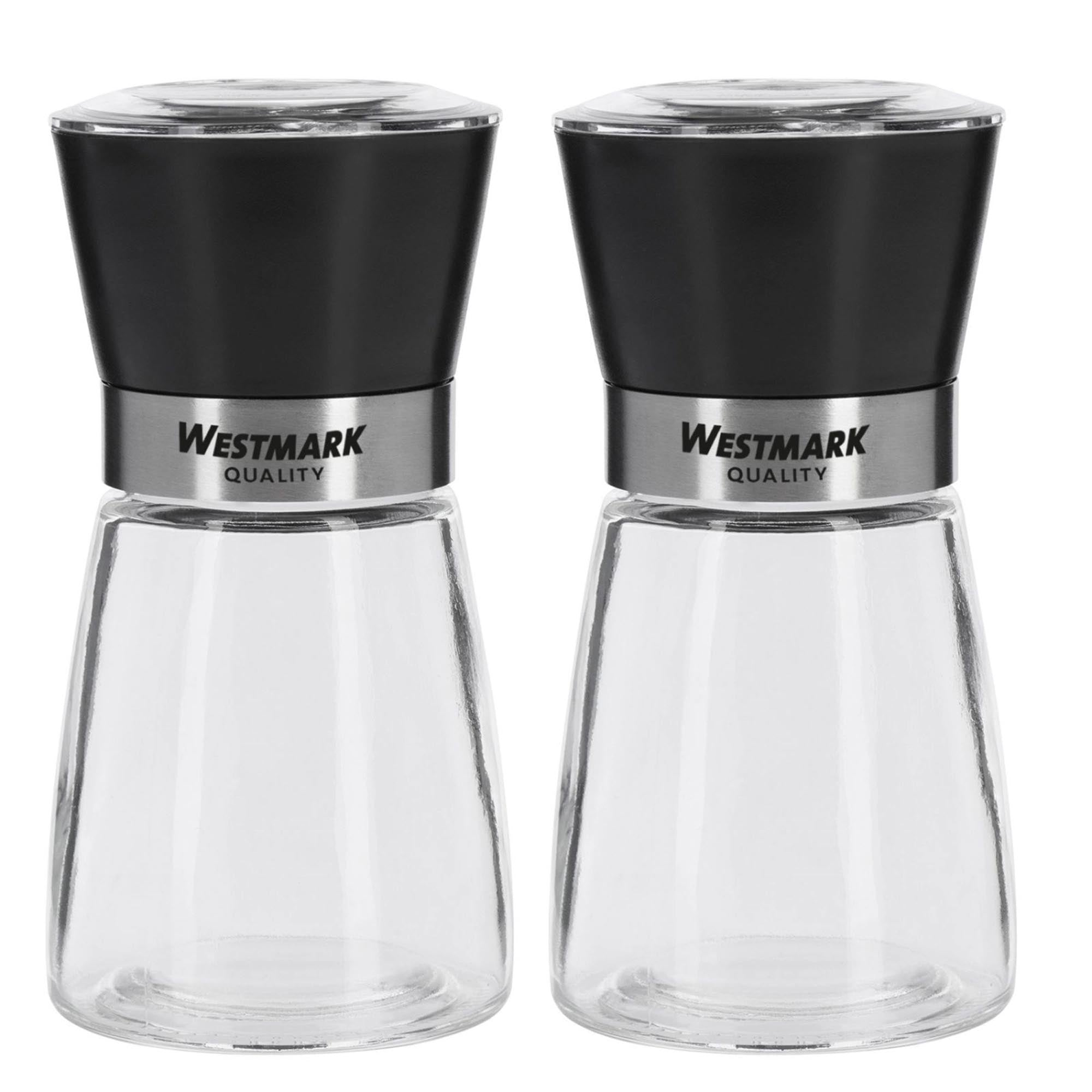 2-tlg. Set Gewürzmühlen Blacky in Schwarz präsentiert im Onlineshop von KAQTU Design AG. Salz & Pfeffer ist von Westmark