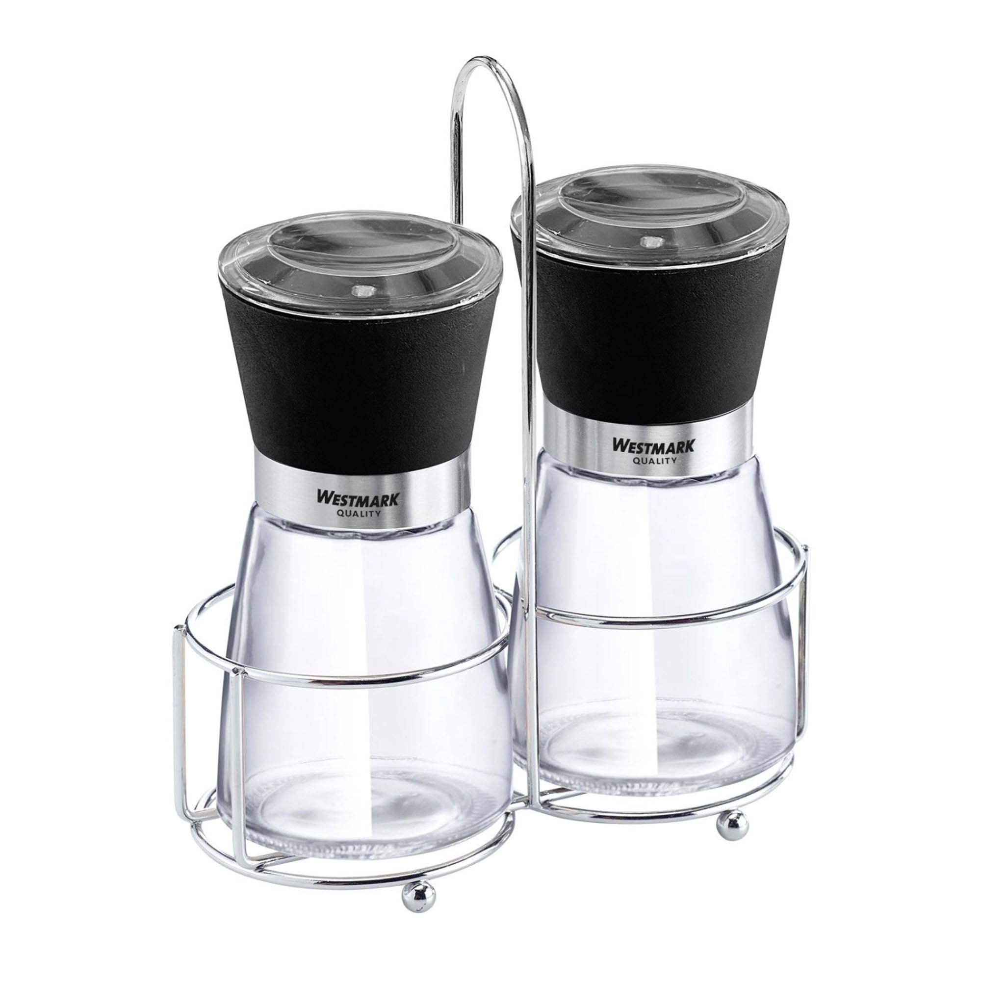 2-pc. Set menage with 2 spice mills blacky