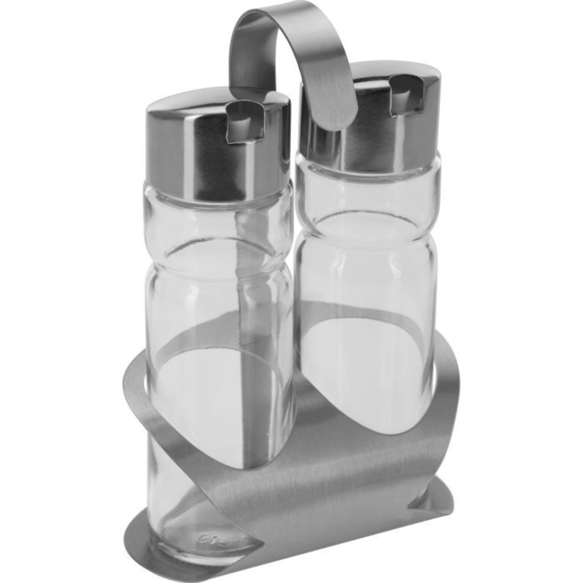 2-tlg. Set Menage Essig und Öl Wien in Silber präsentiert im Onlineshop von KAQTU Design AG. Trinkflasche ist von Westmark