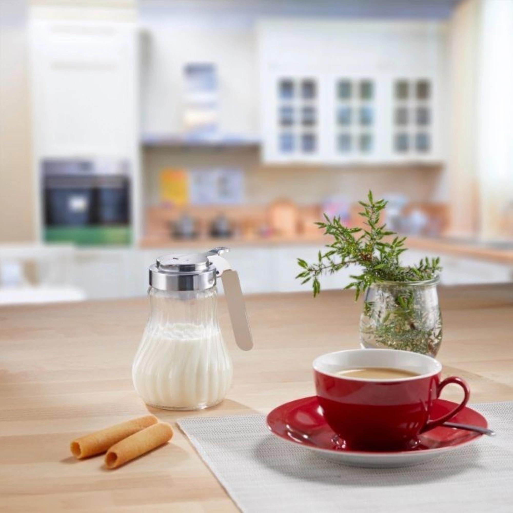 Stilvoller Zuckerdosierer aus Glas und Edelstahl, 250ml, perfekt für präzises Portionieren von Zucker, von Westmark.