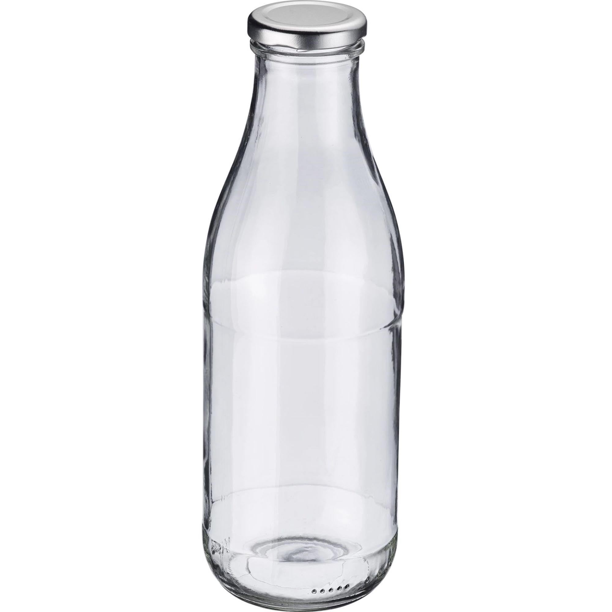 Milch- und Saftflasche 1 L, rund in Transparent präsentiert im Onlineshop von KAQTU Design AG. Trinkflasche ist von Westmark