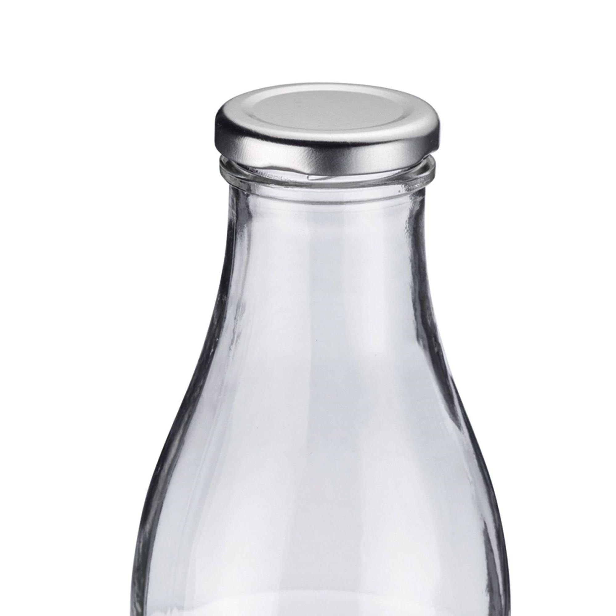 Milch- und Saftflasche 1 L, rund in Transparent präsentiert im Onlineshop von KAQTU Design AG. Trinkflasche ist von Westmark