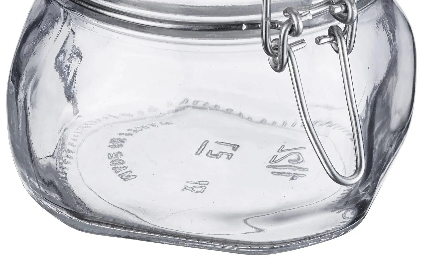 Hochwertiges 500ml Drahtbügelglas von Westmark, perfekt zum Einmachen und Lagern, mit stabilem Bügelverschluss und 90mm Öffnung.