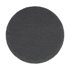 Set di 4 sottobicchieri in ardesia naturale, rotondi, D10 cm