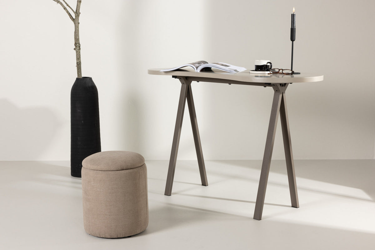 Holmestrand Tisch in Dunkelbraun/ Hellbraun präsentiert im Onlineshop von KAQTU Design AG. Schreibtisch ist von Venture Home