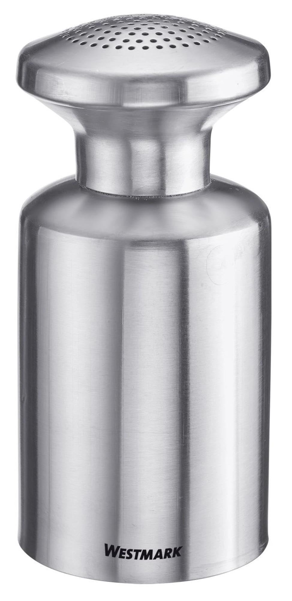 Entdecken Sie den Gastro Salzstreuer aus Edelstahl Alpha von Westmark. Mit 500ml Fassungsvermögen, hygienisch, langlebig und ideal für Gastronomie und Küche.