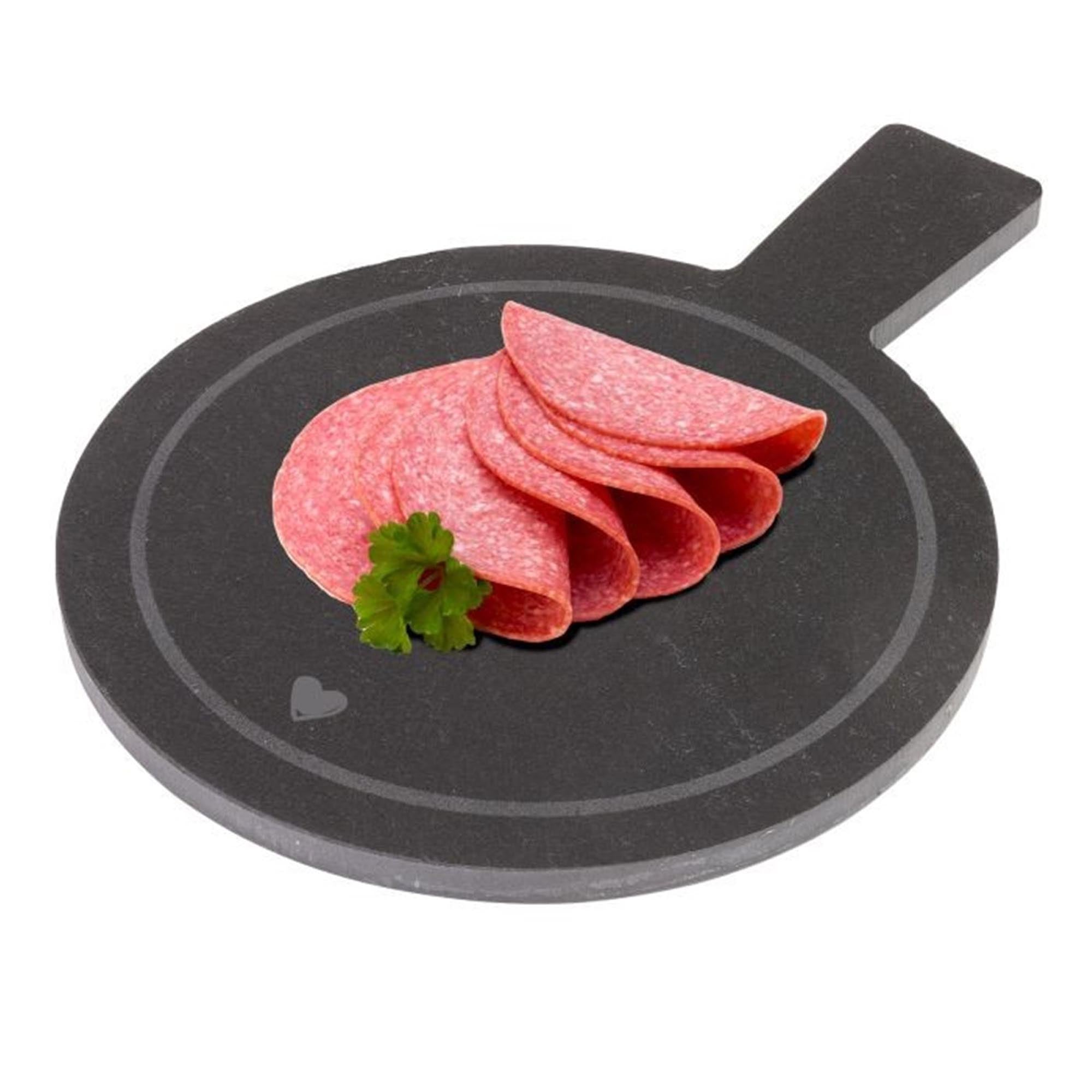 Elegante Tapasplatte aus Naturschiefer, 19x14cm, ideal für stilvolles Servieren von Tapas und Snacks. Hochwertig und praktisch.