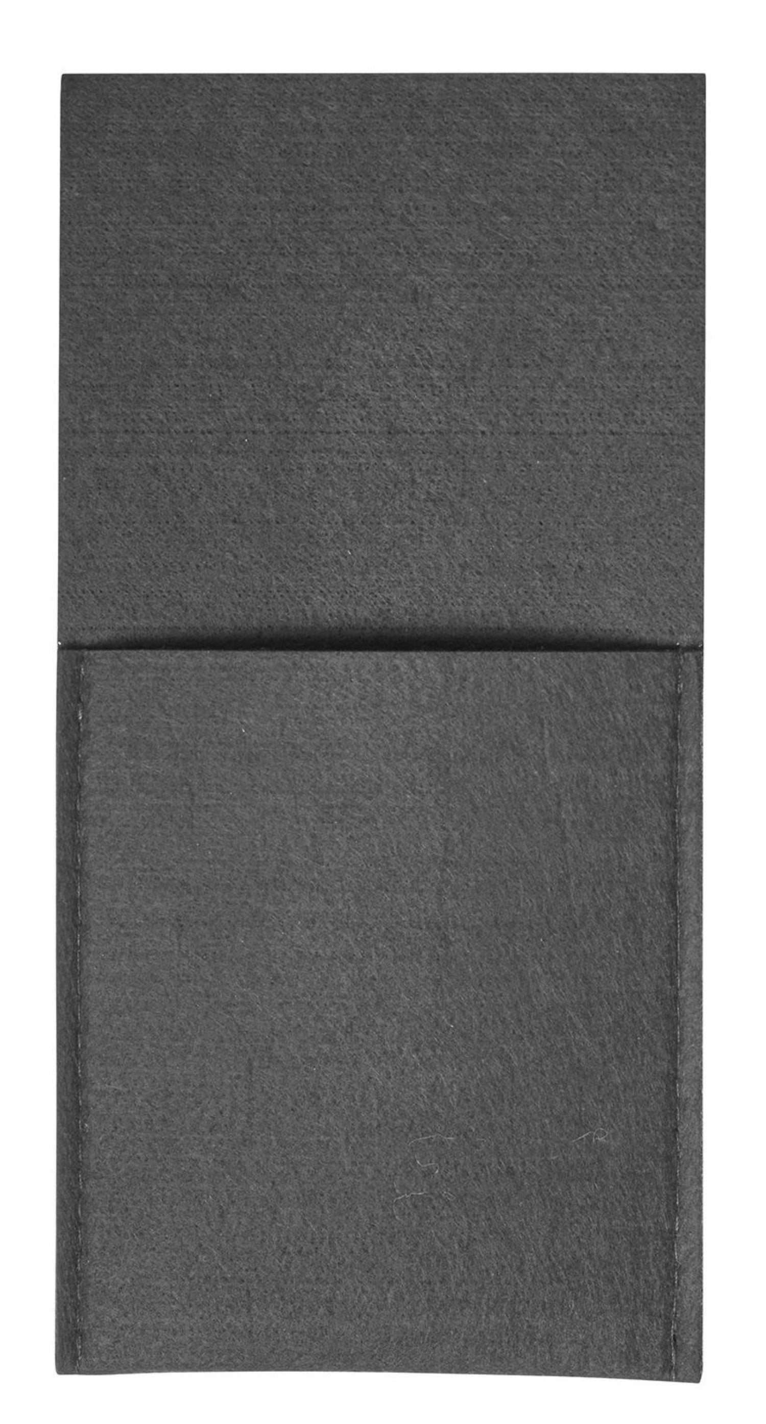 Elegantes 4-teiliges Set Bestecktaschen in dunklem Anthrazit aus strapazierfähigem Polyester, perfekt für festliche Anlässe und den täglichen Gebrauch.