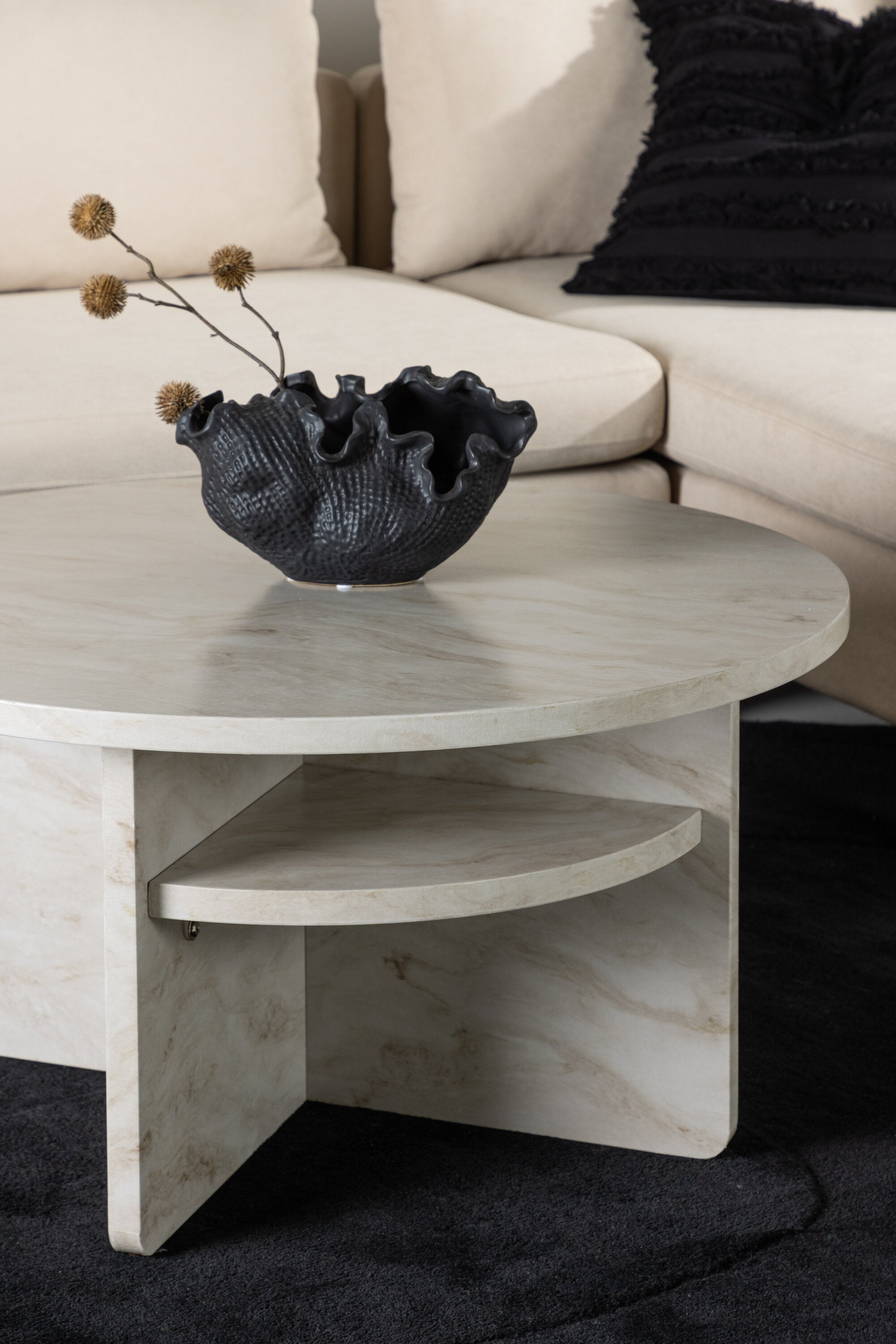 Ålesund Beistelltisch in Beige präsentiert im Onlineshop von KAQTU Design AG. Beistelltisch ist von Venture Home