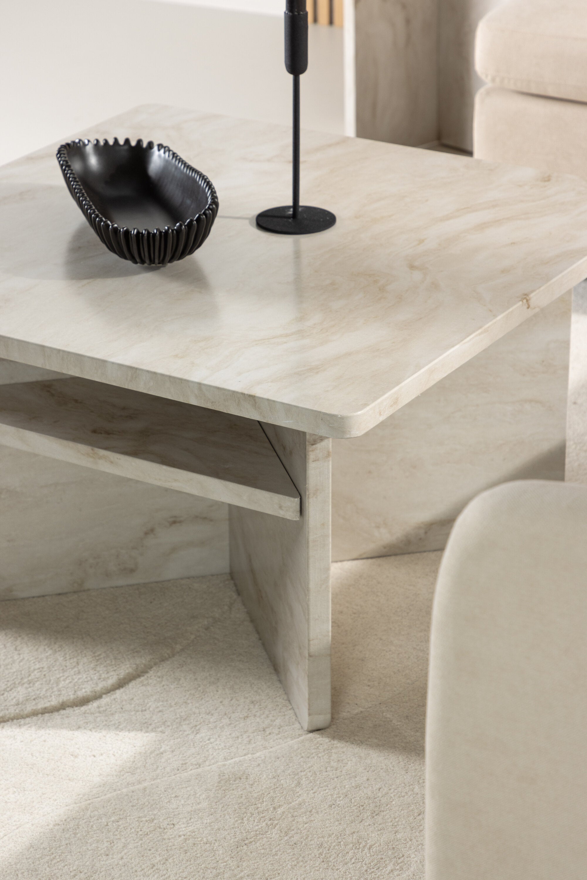 Ålesund Beistelltisch in Beige präsentiert im Onlineshop von KAQTU Design AG. Beistelltisch ist von Venture Home