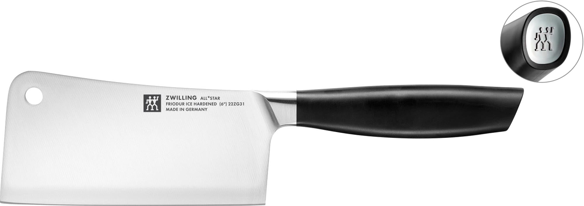 All Star Chin. Hackmesser 150 in Schwarz präsentiert im Onlineshop von KAQTU Design AG. Küchenmesser ist von Zwilling Kitchen
