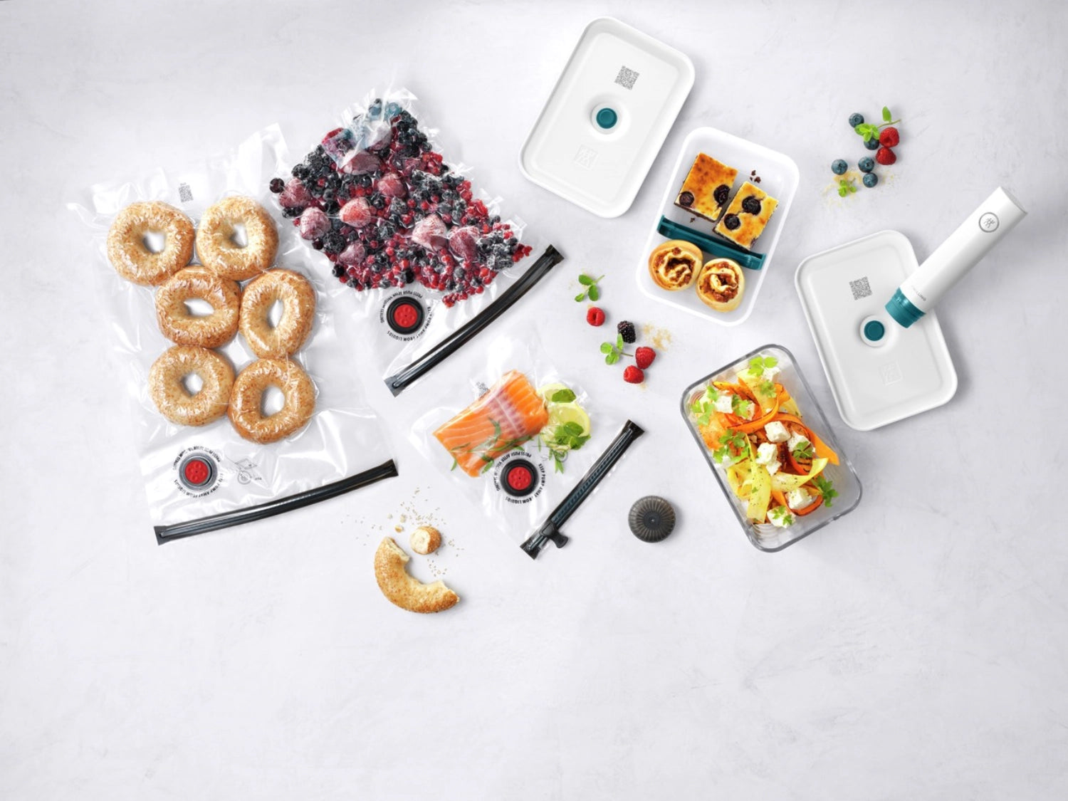 8tlg. La Mer Vakuum Starterset L Glas in Transparent präsentiert im Onlineshop von KAQTU Design AG. Aufbewahrungsbehälter ist von Zwilling