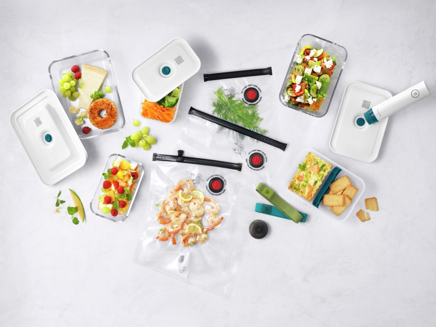 16tlg. La Mer Vakuum Starterset M/L Glas in Transparent präsentiert im Onlineshop von KAQTU Design AG. Aufbewahrungsbehälter ist von Zwilling