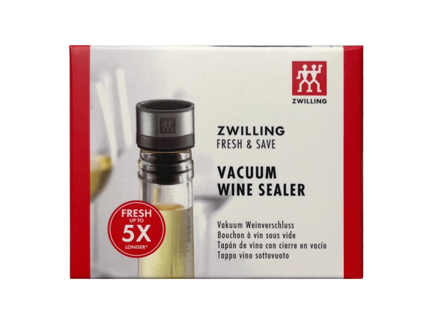 Fermeture de vin sous vide, 3x3x4 cm, gris