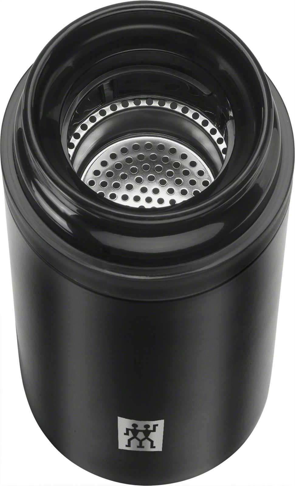 Infuseur à thé et fruits thermos Bottle, 420 ml, noir mat