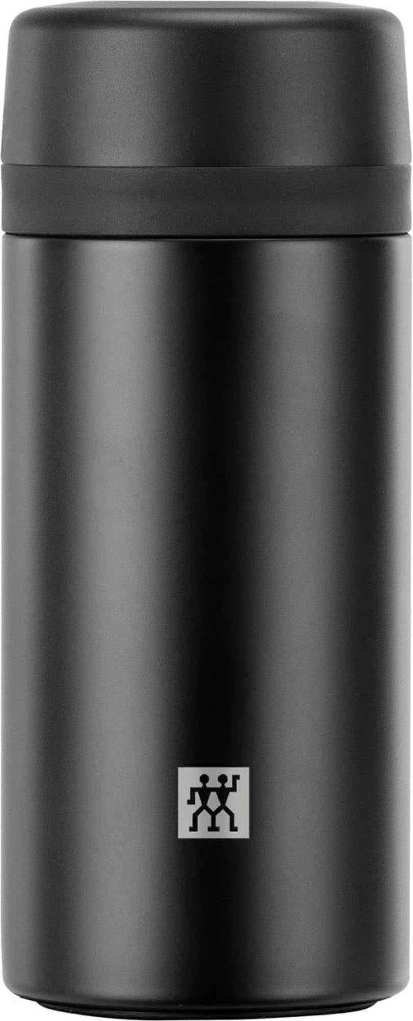Infuseur à thé et fruits thermos Bottle, 420 ml, noir mat