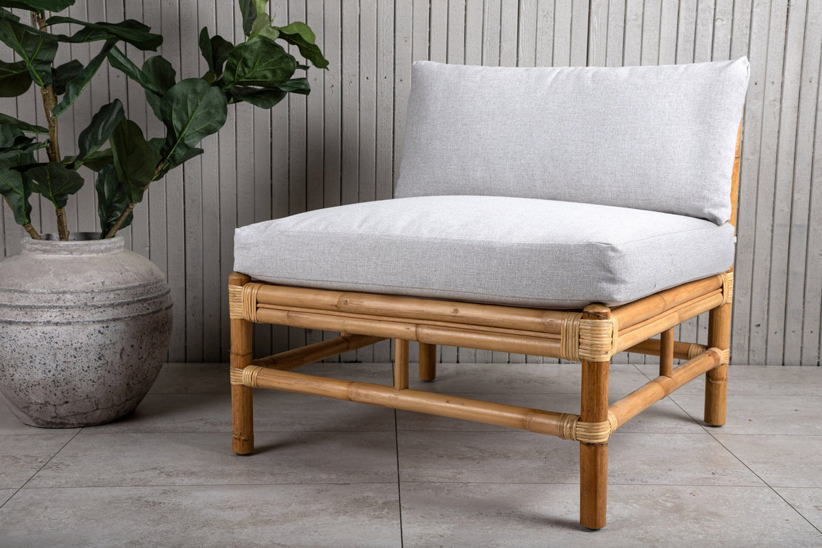 Cane Mittelteil Sofa in Natur präsentiert im Onlineshop von KAQTU Design AG. Lounge Sofa ist von Venture Home