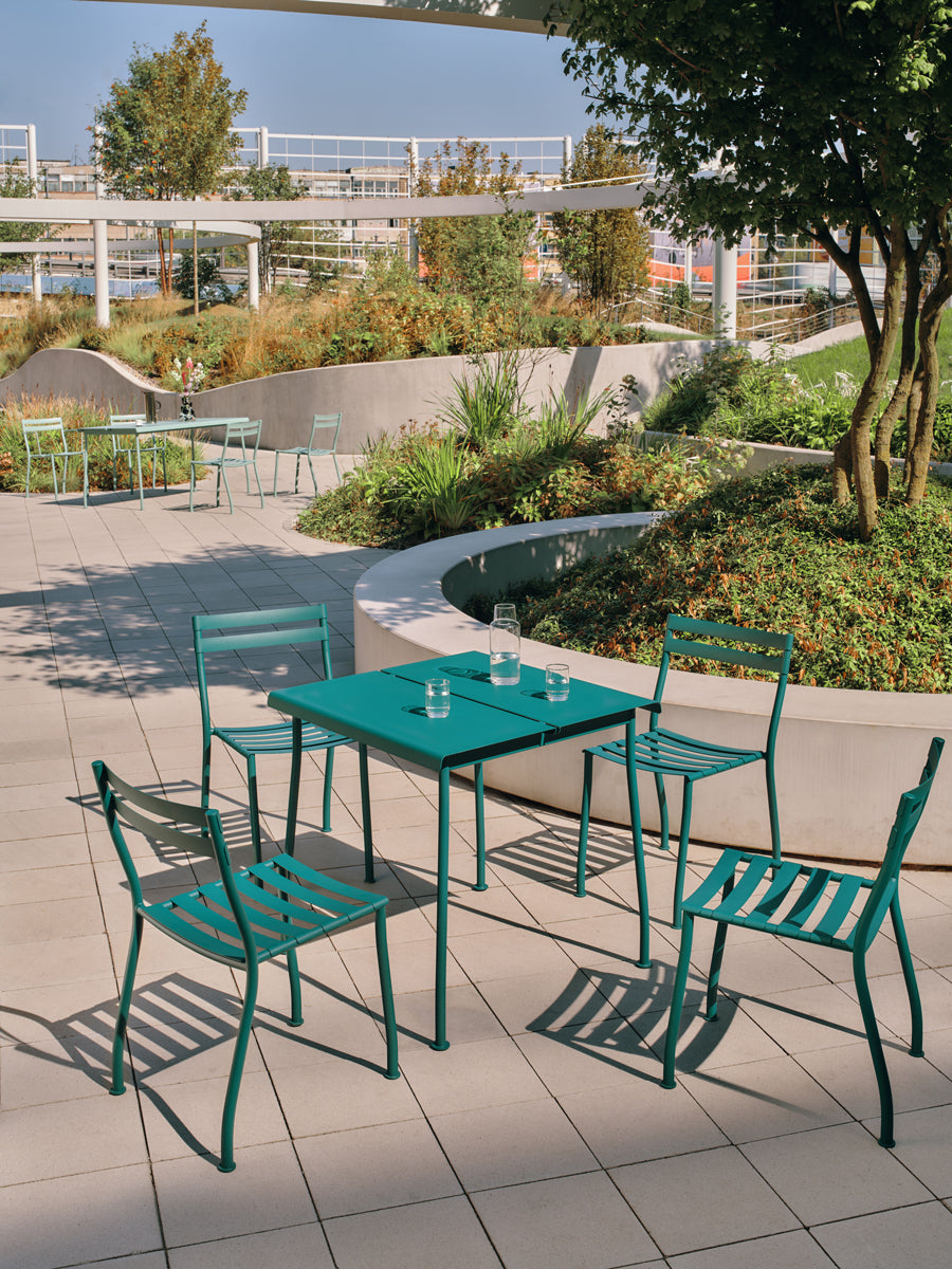 Flaner FLR02 - Stuhl, Set von 2 Stück in Türkis präsentiert im Onlineshop von KAQTU Design AG. Gartenstuhl ist von Mdd