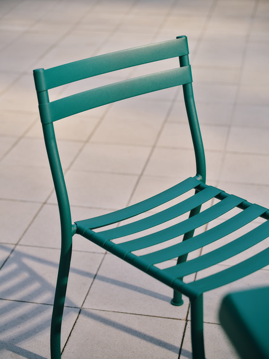 Flaner FLR02 - Stuhl, Set von 2 Stück in Türkis präsentiert im Onlineshop von KAQTU Design AG. Gartenstuhl ist von Mdd
