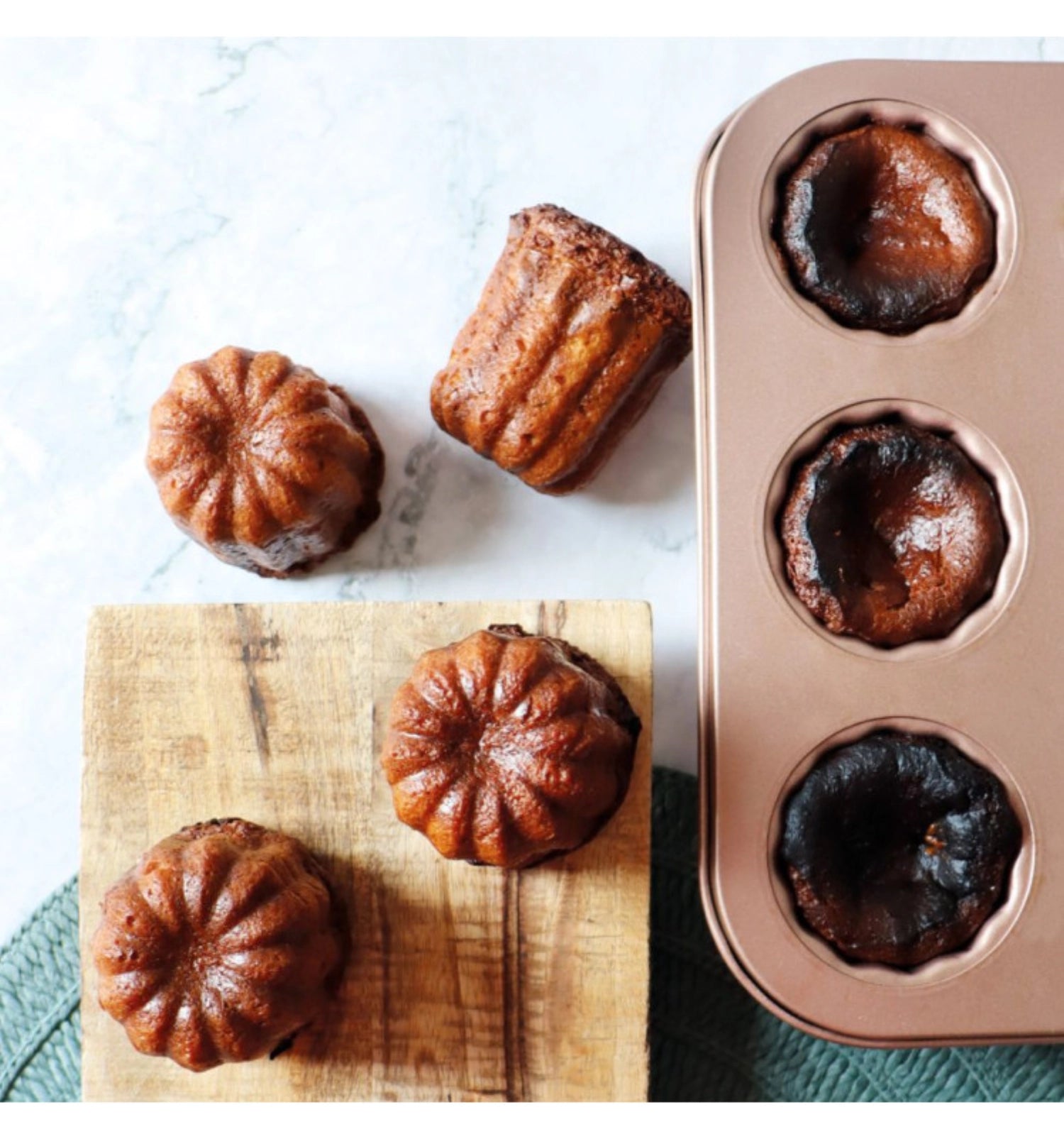 Backform für 9 Cannelé antihaftbeschichtet