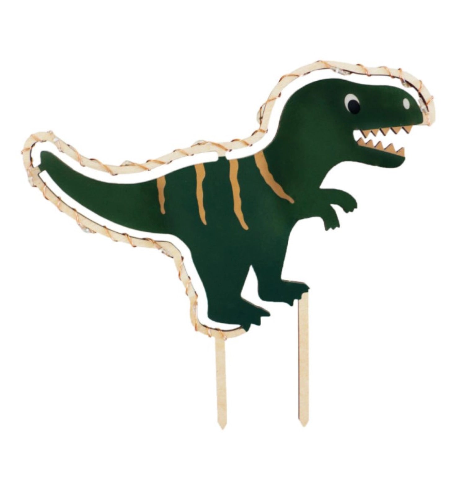 Cake topper with LED lighting Dino