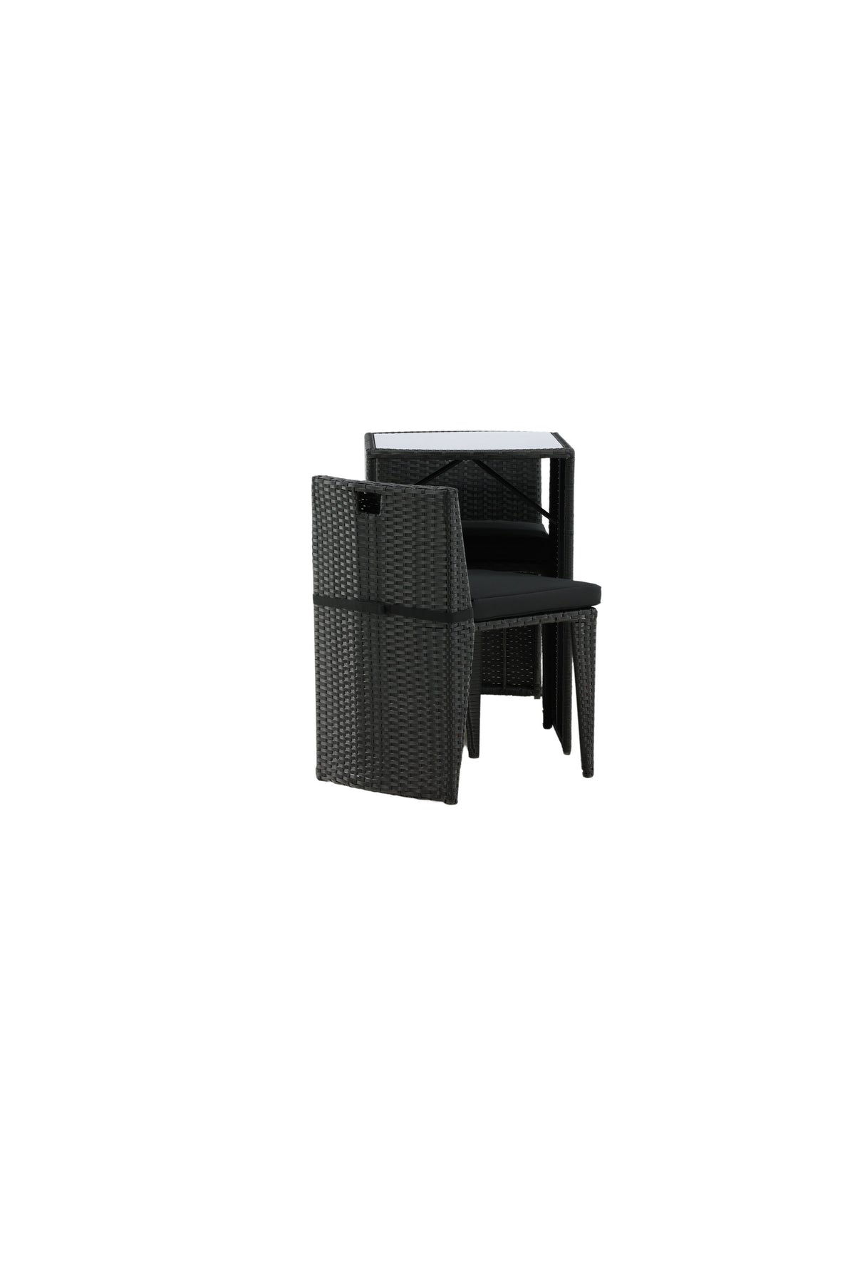 Savanna Café Outdoorset 66cm/2St. in Schwarz präsentiert im Onlineshop von KAQTU Design AG. Gartentischset ist von Venture Home