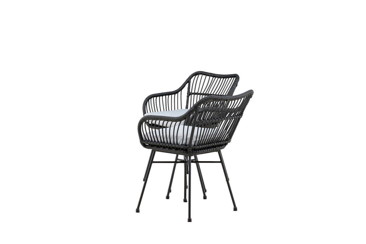 Viga Lounge Outdoorset ⌀40cm in Schwarz präsentiert im Onlineshop von KAQTU Design AG. Loungeset ist von Venture Home