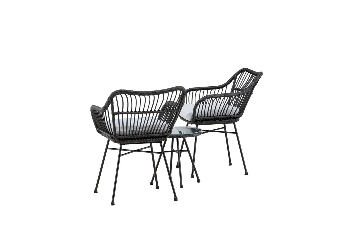 Viga Lounge Outdoorset ⌀40cm in Schwarz präsentiert im Onlineshop von KAQTU Design AG. Loungeset ist von Venture Home