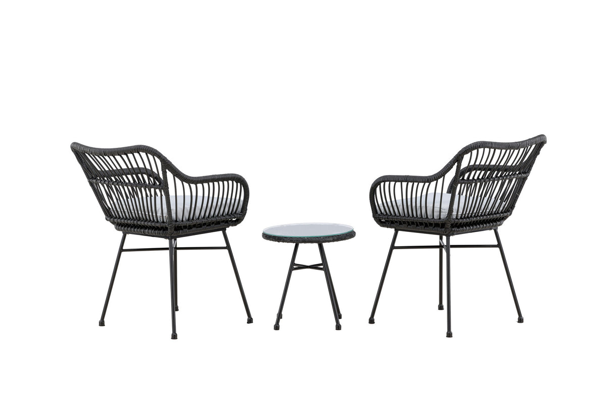 Viga Lounge Outdoorset ⌀40cm in Schwarz präsentiert im Onlineshop von KAQTU Design AG. Loungeset ist von Venture Home