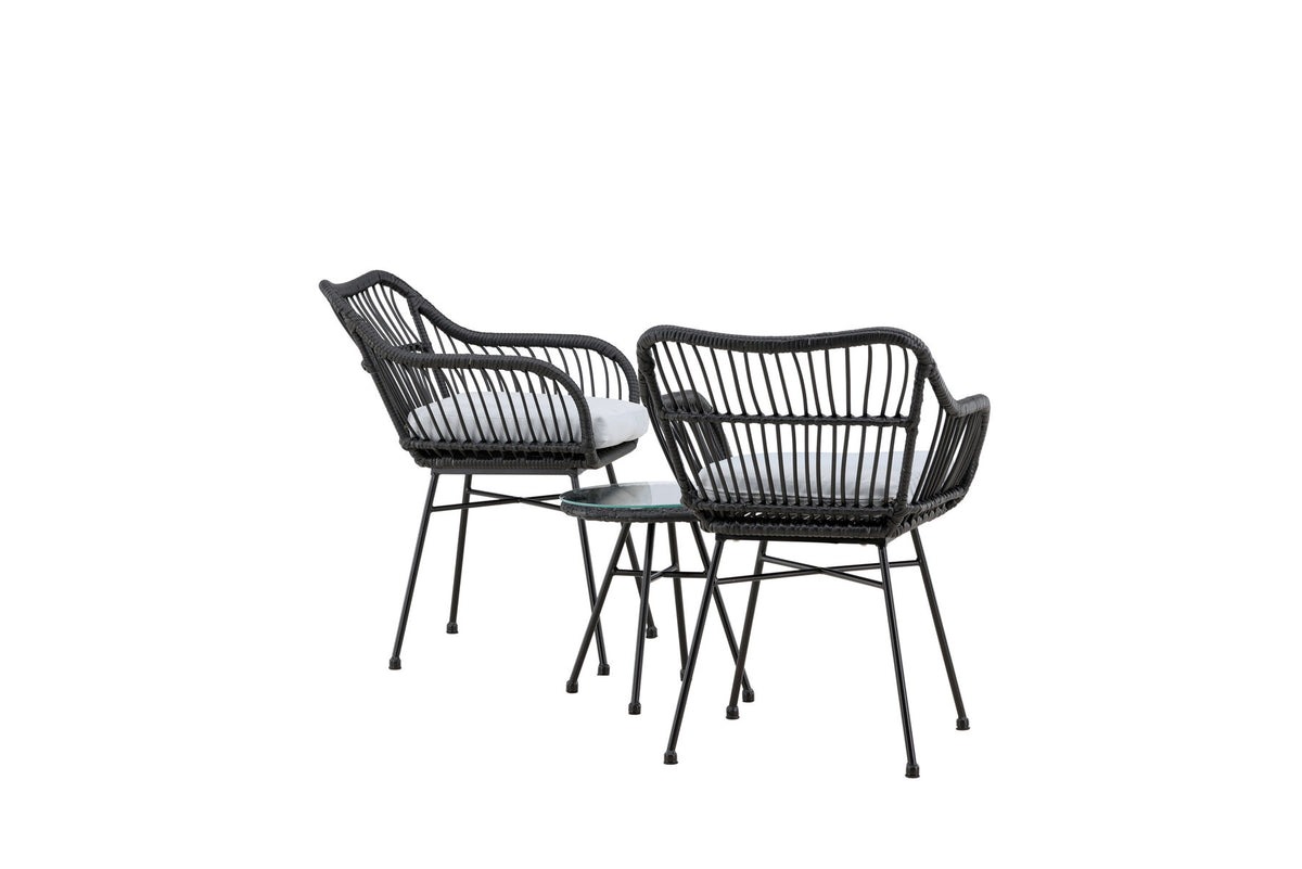 Viga Lounge Outdoorset ⌀40cm in Schwarz präsentiert im Onlineshop von KAQTU Design AG. Loungeset ist von Venture Home