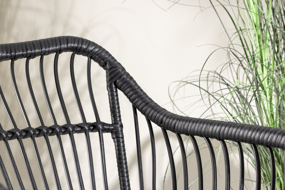 Viga Lounge Outdoorset ⌀40cm in Schwarz präsentiert im Onlineshop von KAQTU Design AG. Loungeset ist von Venture Home