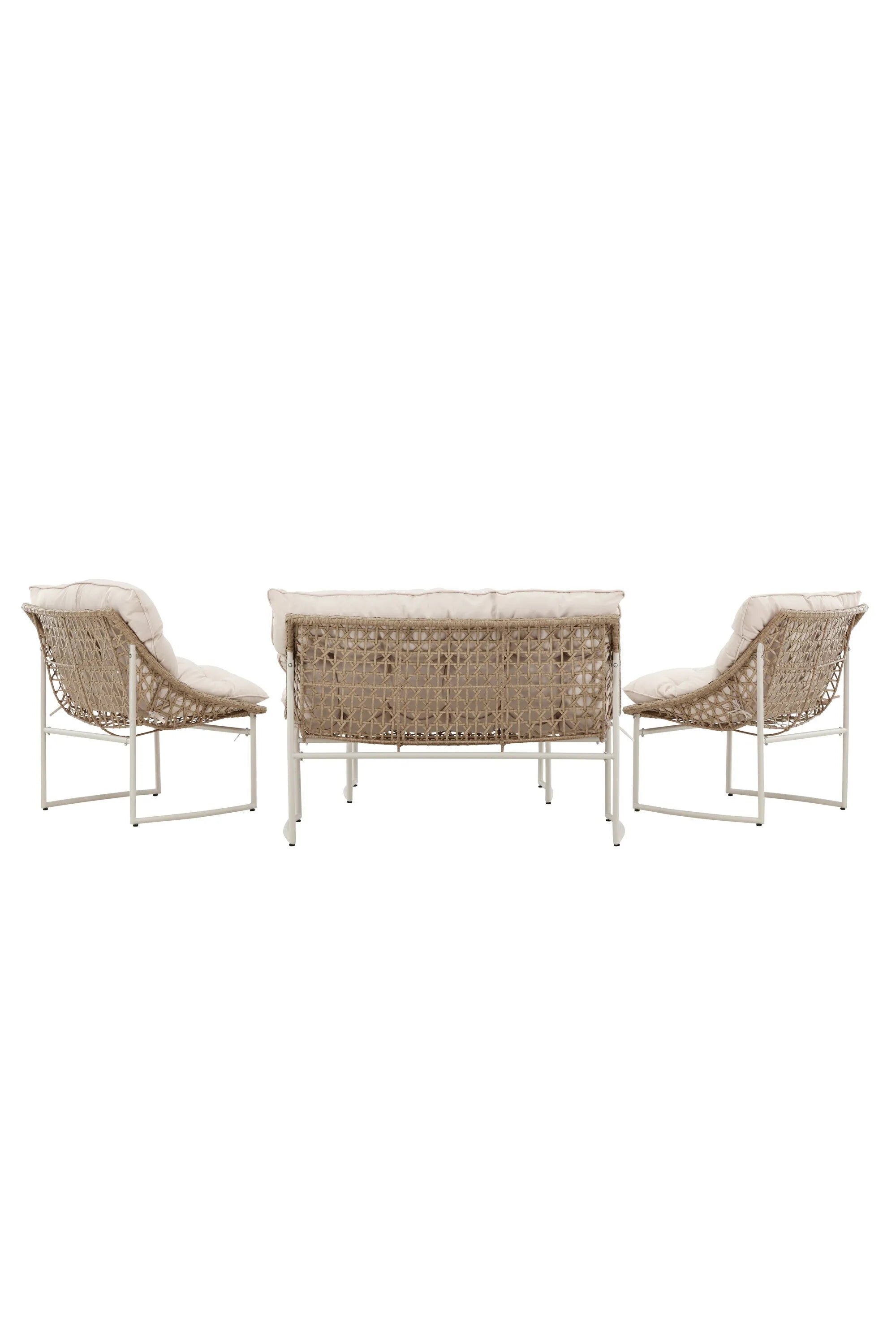 Tina Outdoor Sofa-Set in Weiss präsentiert im Onlineshop von KAQTU Design AG. Loungeset ist von Venture Home