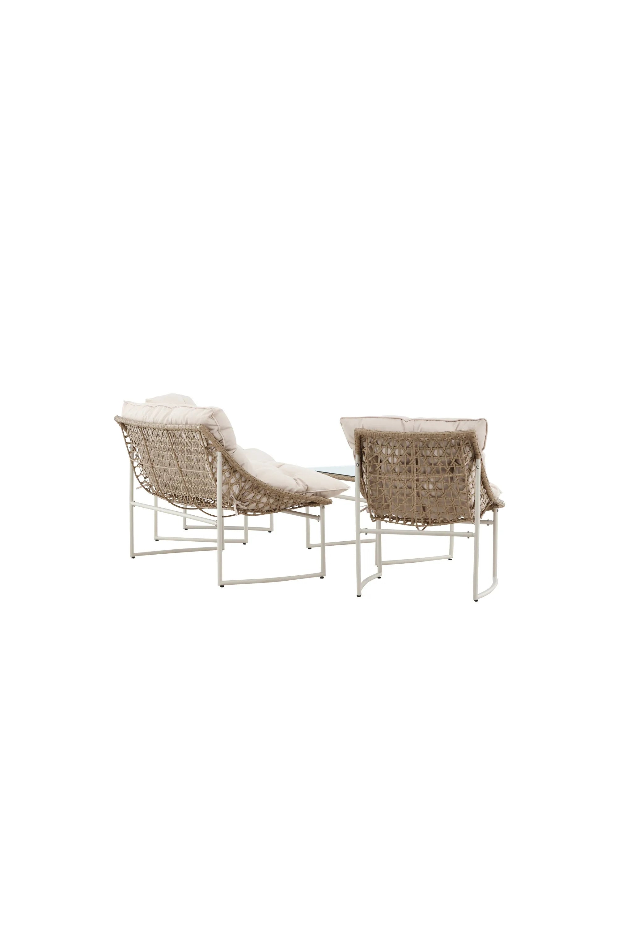 Tina Outdoor Sofa-Set in Weiss präsentiert im Onlineshop von KAQTU Design AG. Loungeset ist von Venture Home