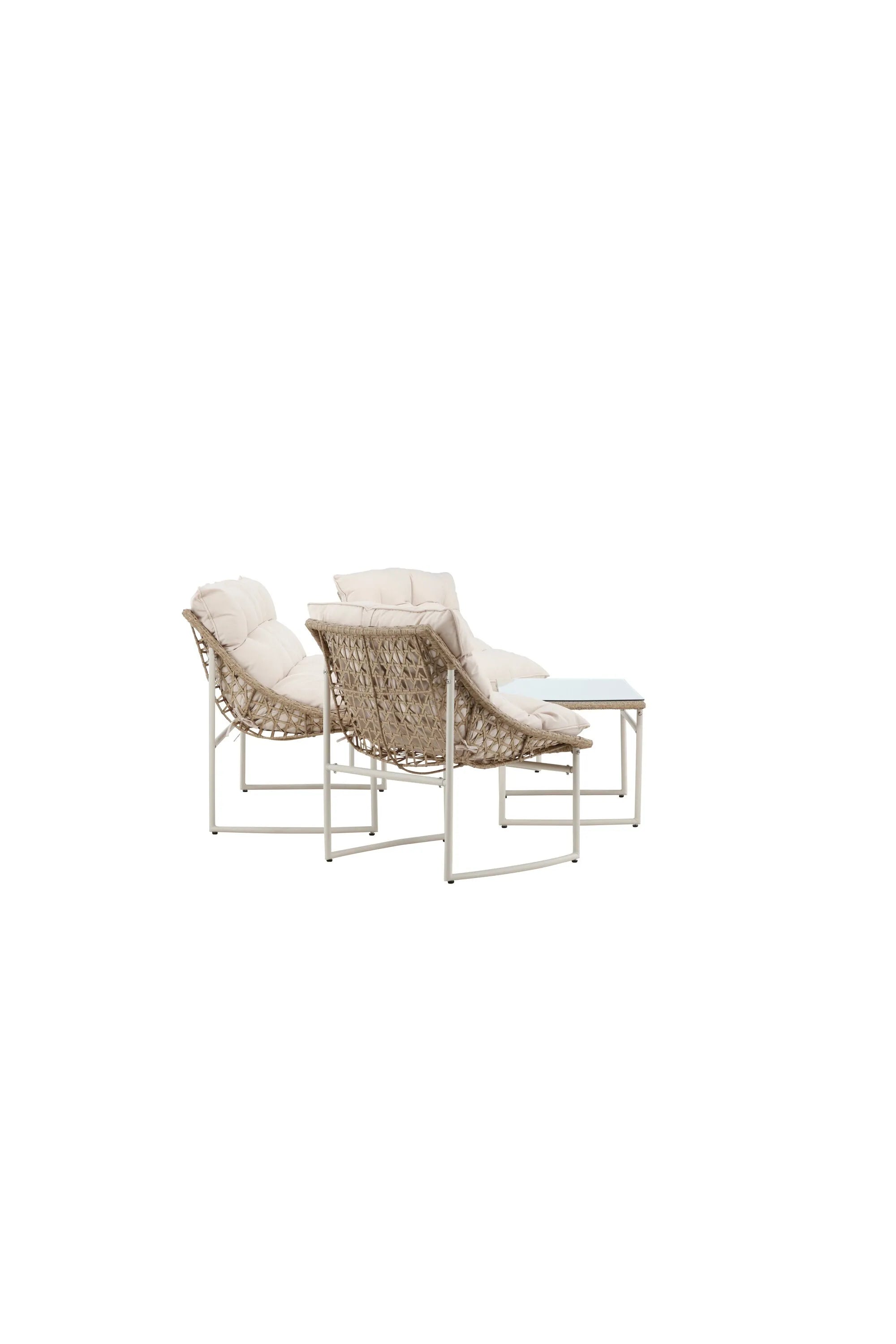 Tina Outdoor Sofa-Set in Weiss präsentiert im Onlineshop von KAQTU Design AG. Loungeset ist von Venture Home